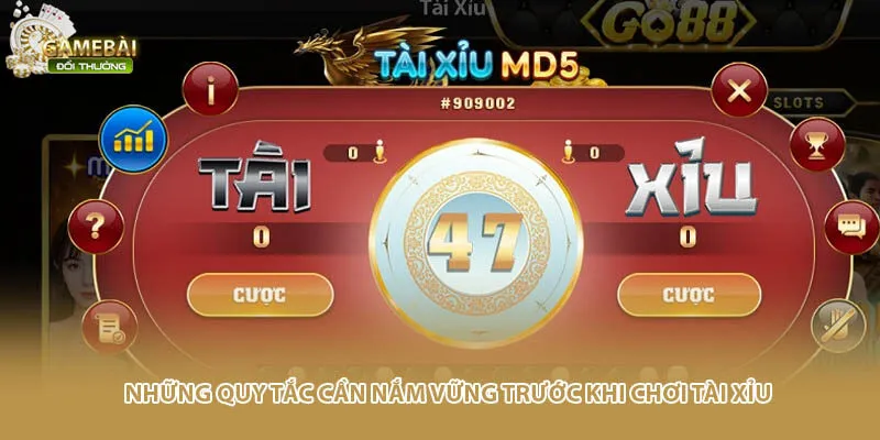 Những quy tắc cần nắm vững trước khi chơi t&agrave;i xỉu